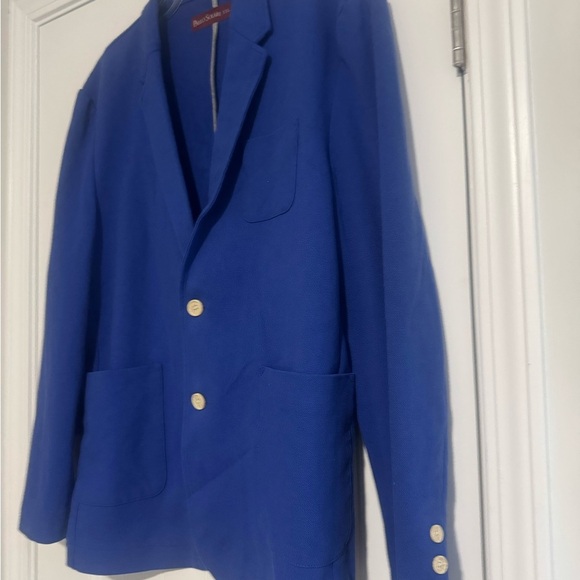 Paulo Solari Men's Blue Blazer Sports Jacket Pockets Two Buttons Front 2XL - Picture 2 of 5